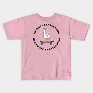 Skater Duck Kids T-Shirt